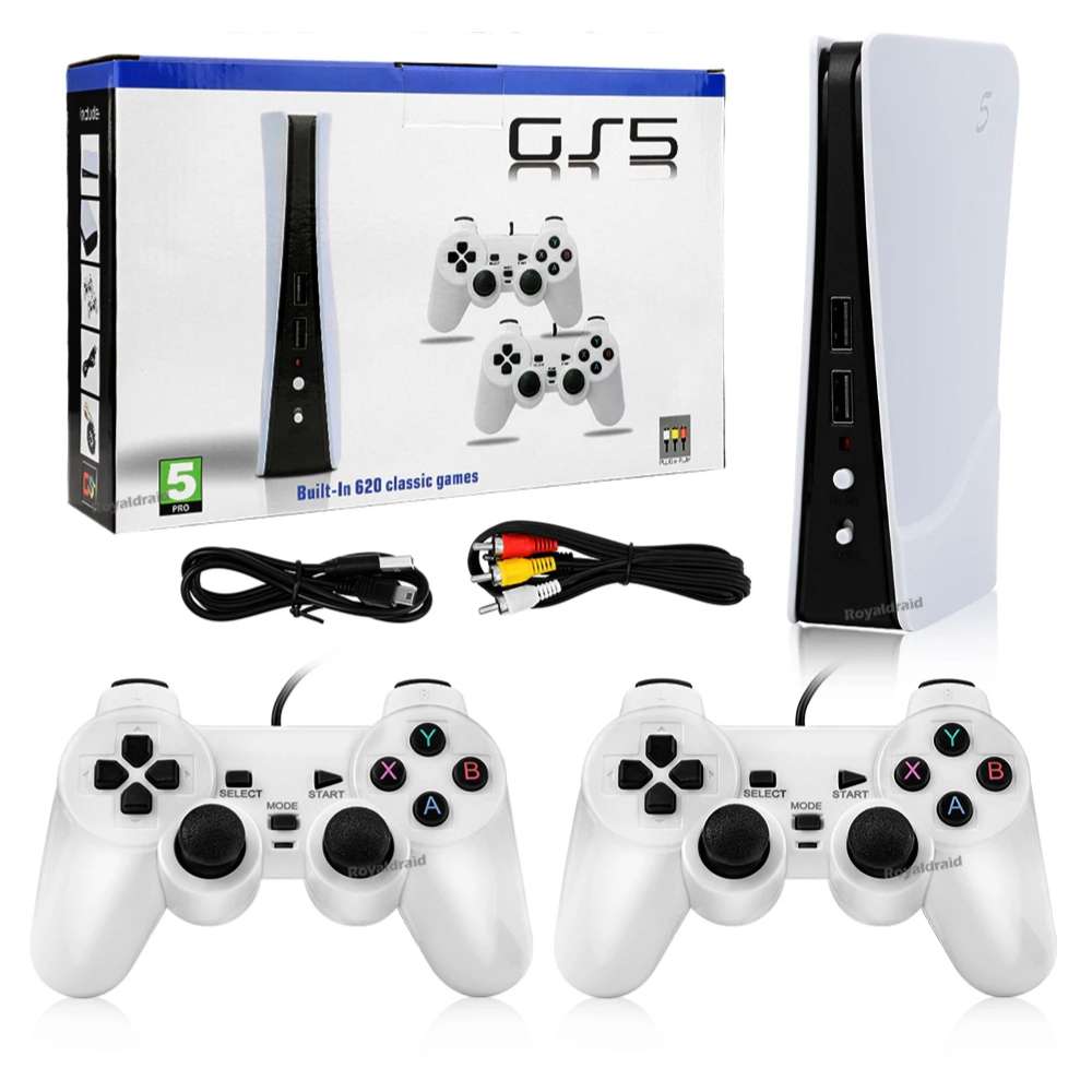 Consola de videojuegos GS5 Pro 620 juegos 8 bitsm portáti 2 controles - Imagen 1