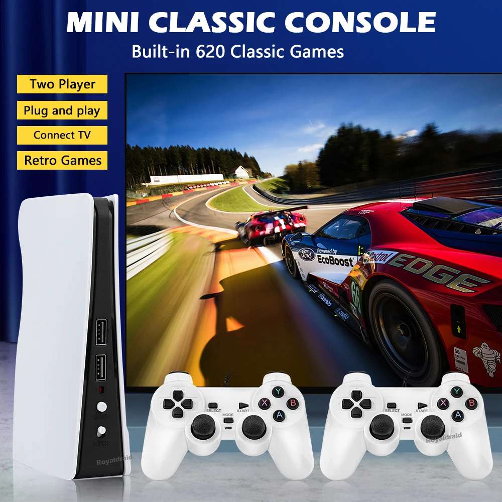 Consola de videojuegos GS5 Pro 620 juegos 8 bitsm portáti 2 controles - Imagen 6