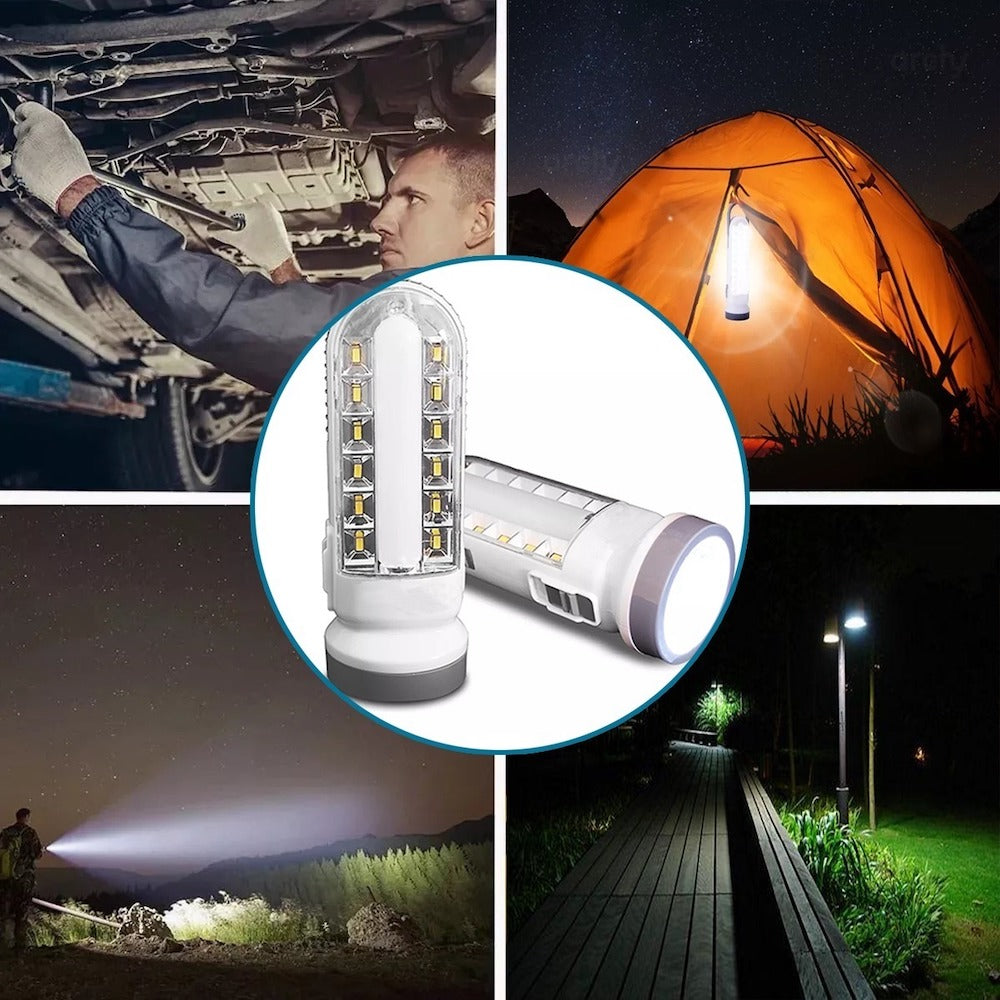 Lámpara Emergencia Moreka SQ-818, 5W, 8Hrs. 30 LEDS Recargable - Imagen 7