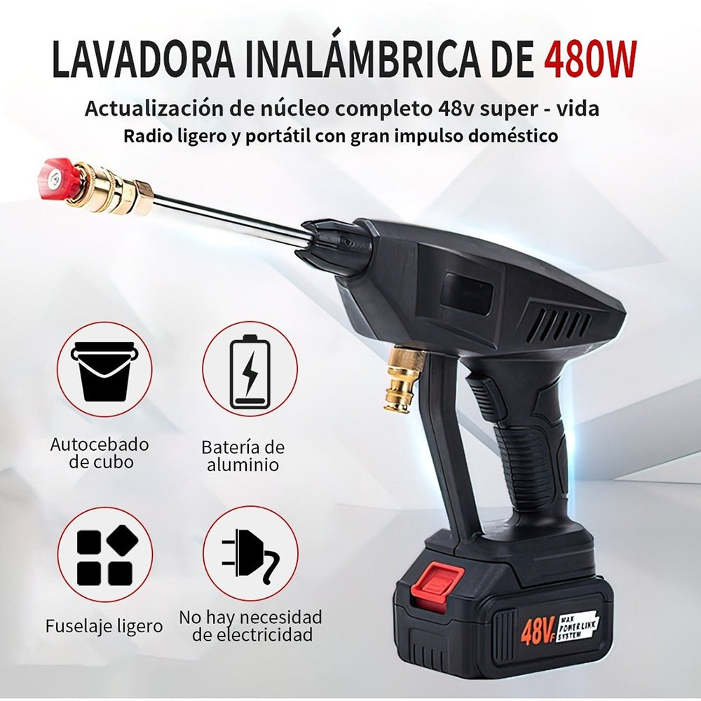 Hidrolavadora Portátil sin Cables 170W 48V MLS-05 - Imagen 2