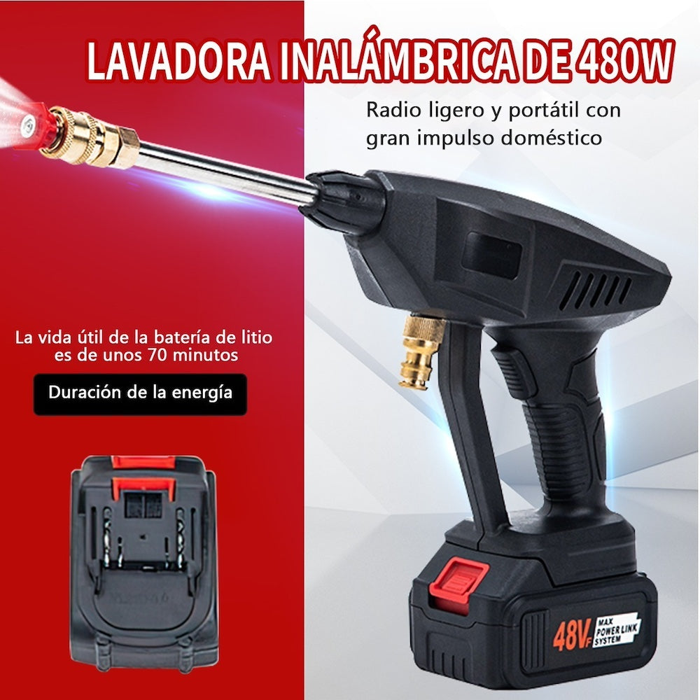 Hidrolavadora Portátil sin Cables 170W 48V MLS-05 - Imagen 4