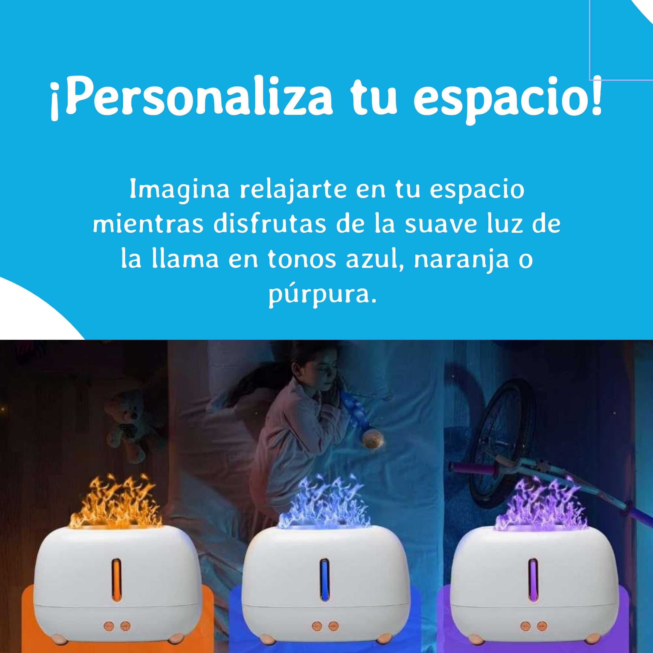 Humificador de llama Portatil A318 Aromaterapia - Imagen 2