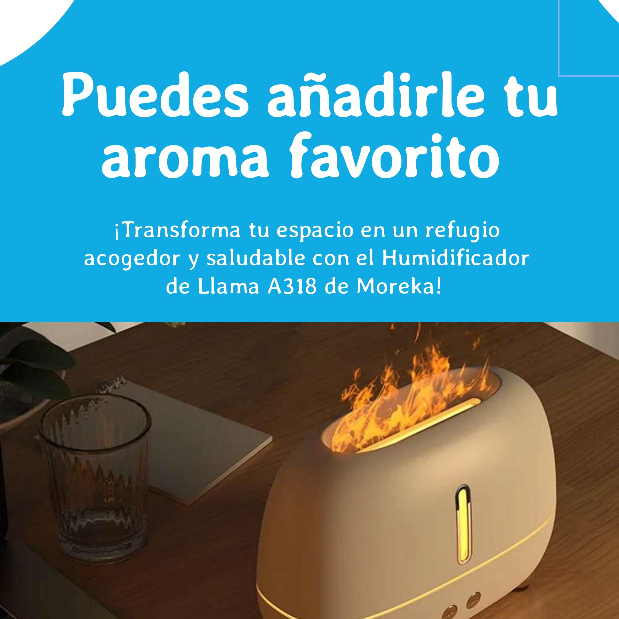 Humificador de llama Portatil A318 Aromaterapia - Imagen 7