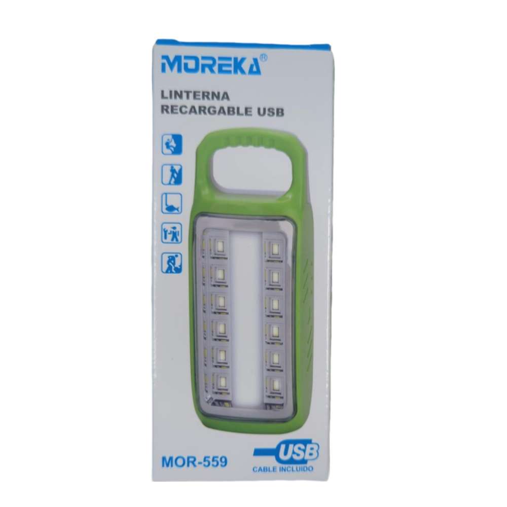 Lampara de Emergencia portátil Moreka MOR-559 14 Leds Recargable - Imagen 10