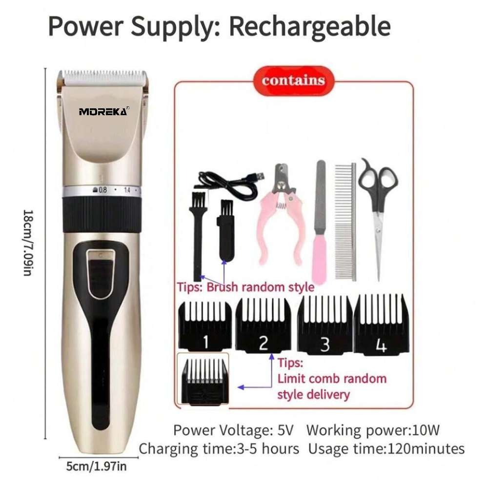 Kit de Peluquería Profesional para mascotas 8 accesorios W-28 - Imagen 3