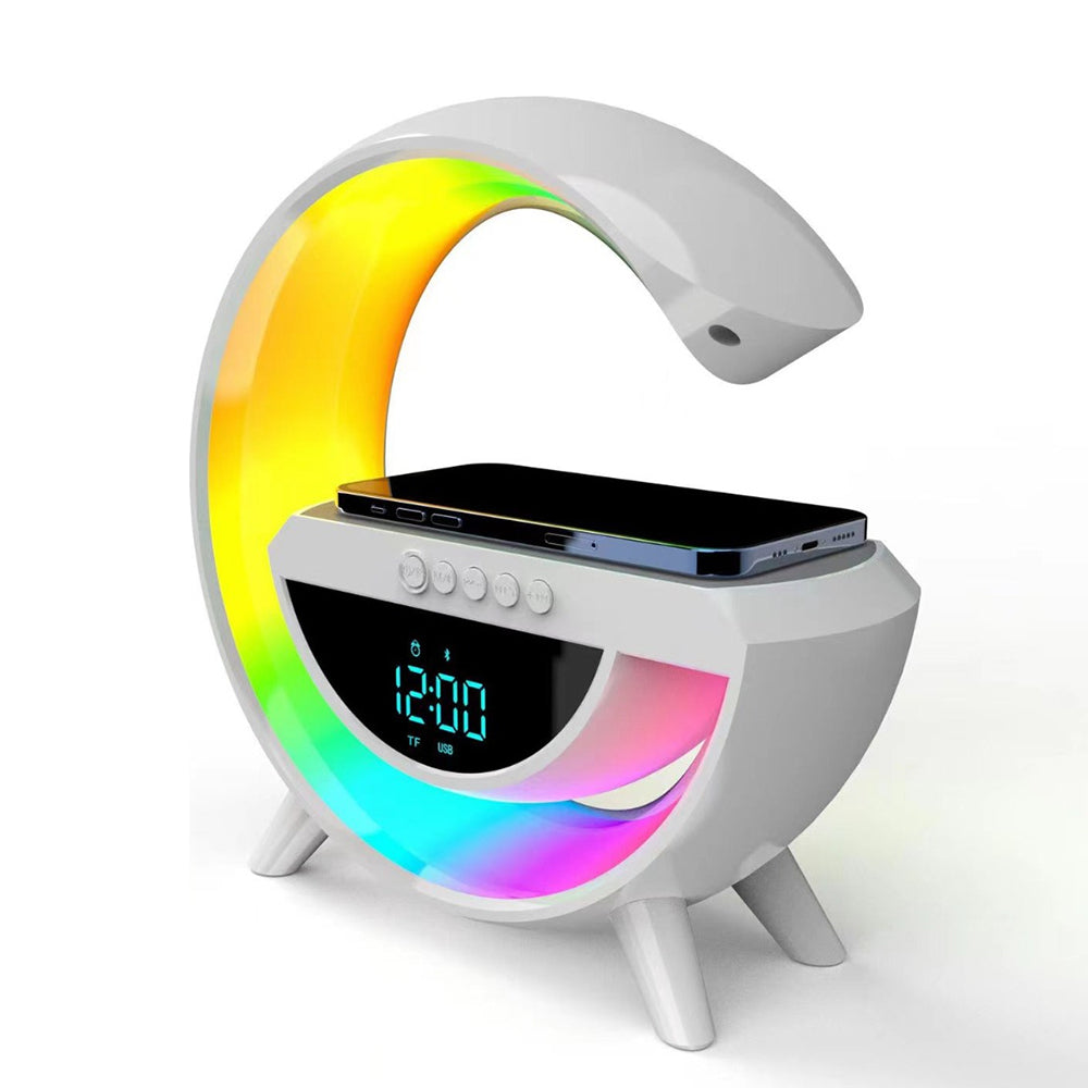 Lampara Cargador Altavoz Bluetooth Reloj despertador BT-3401 - Imagen 1