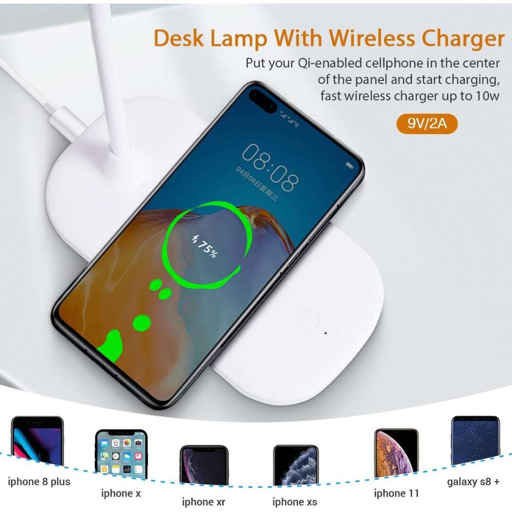 Lámpara de mesa de carga inalámbrica Sensor táctil TYV-2083 - Imagen 4
