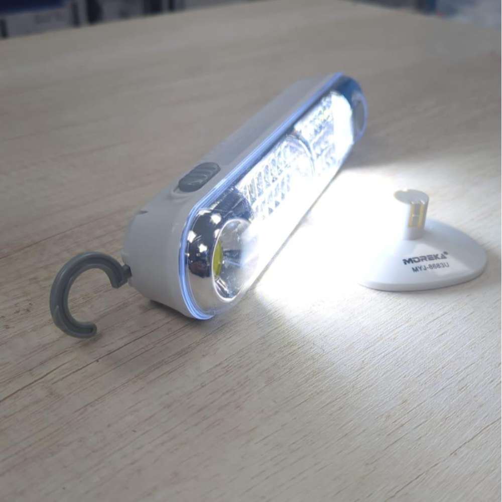 Lampara de Emergencia portátil Moreka MYJ-8683U 43 Leds recargable gancho pegable - Imagen 8