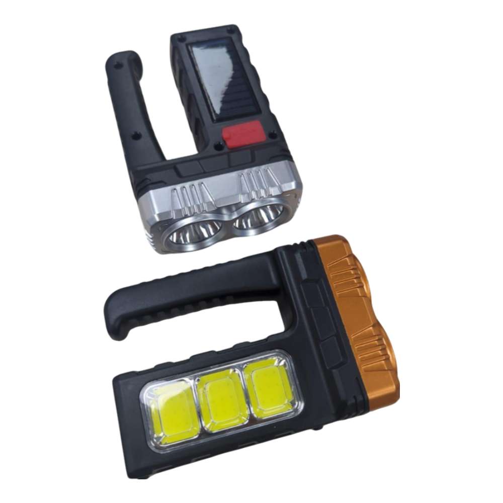 Linterna solar recargable de 4 Leds + COB 7701-B - Imagen 2