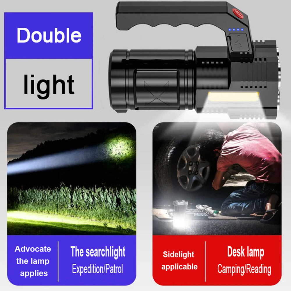 Linterna super brillante de 4 Leds + COB Recargable Moreka 508 - Imagen 7