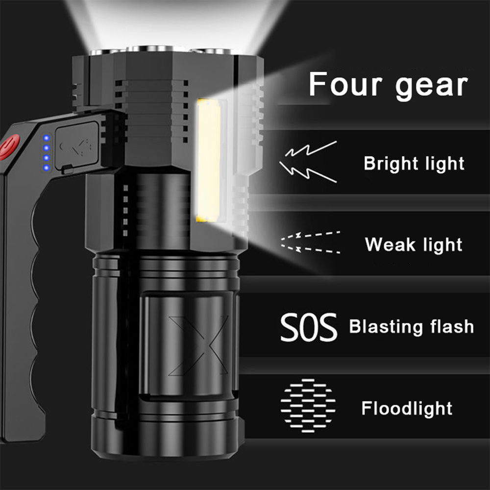 Linterna super brillante de 4 Leds + COB Recargable Moreka 508 - Imagen 8