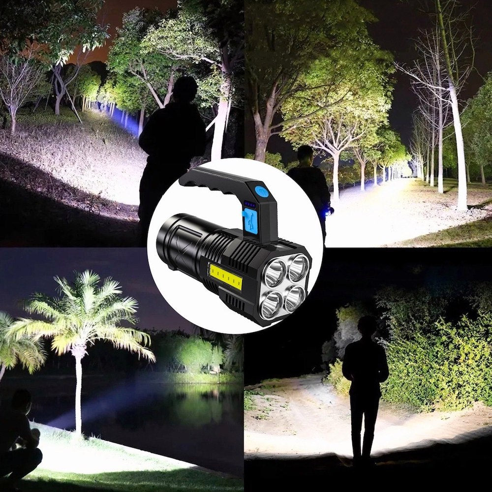 Linterna super brillante de 4 Leds + COB Recargable Moreka 508 - Imagen 9