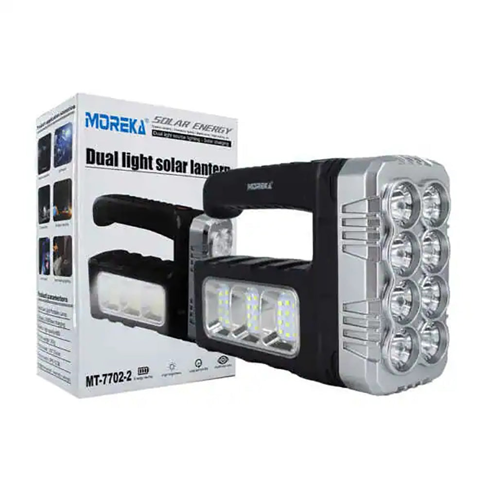 Linterna super brillante de 8 Leds + COB Solar Moreka 7702A - Imagen 2
