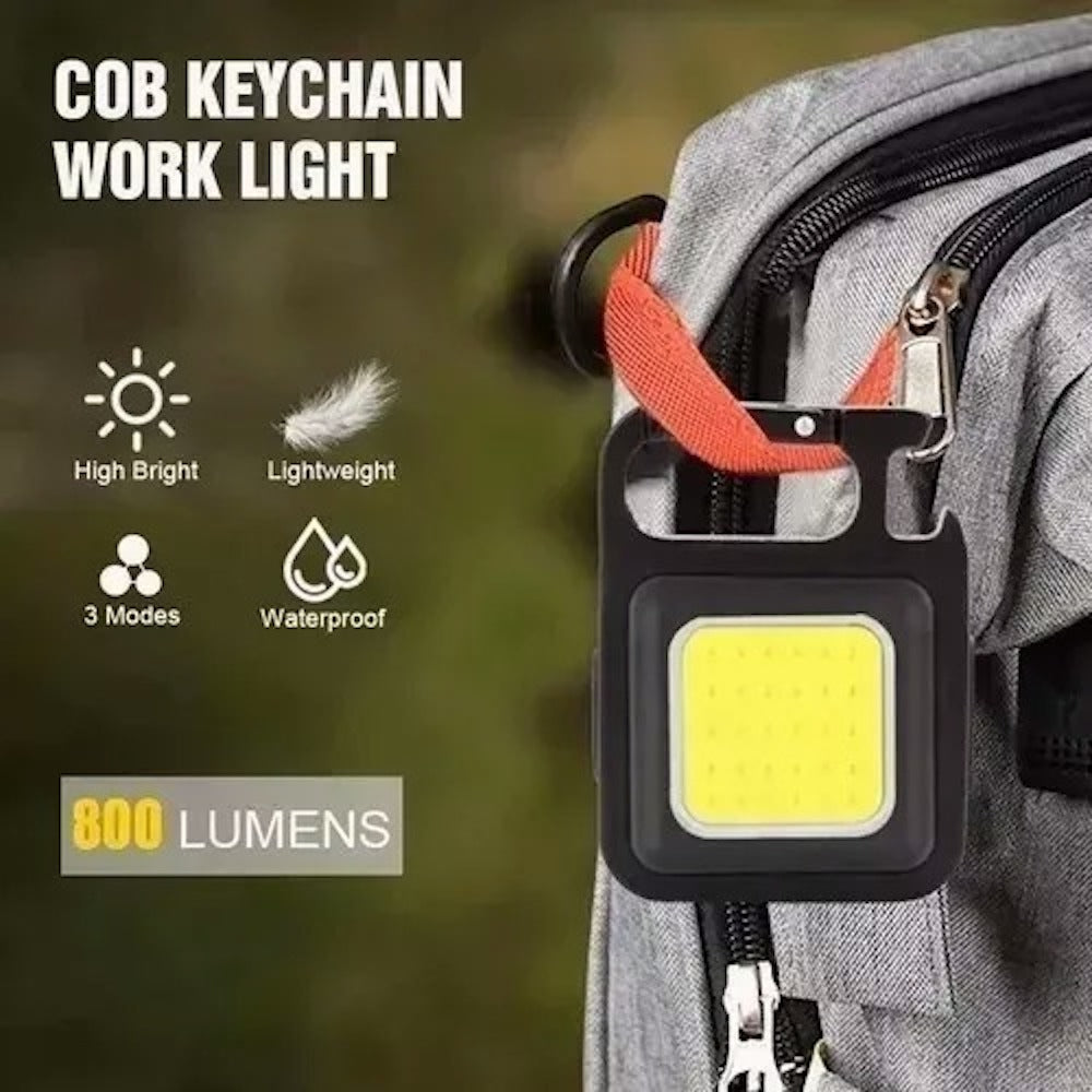 Lampara Mini 800 Lumens Iman Usb Tipo C Llavero Destapador Moreka LJ-058 - Imagen 12