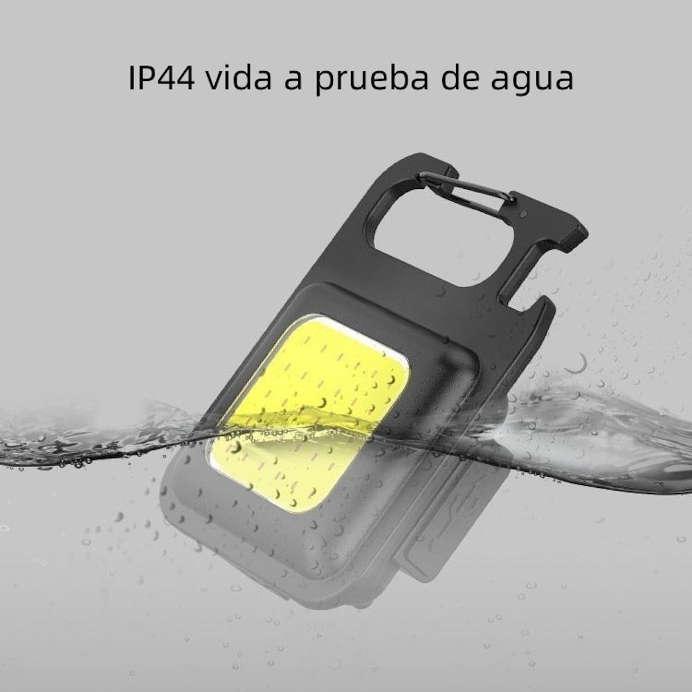 Lampara Mini 800 Lumens Iman Usb Tipo C Llavero Destapador Moreka LJ-058 - Imagen 5