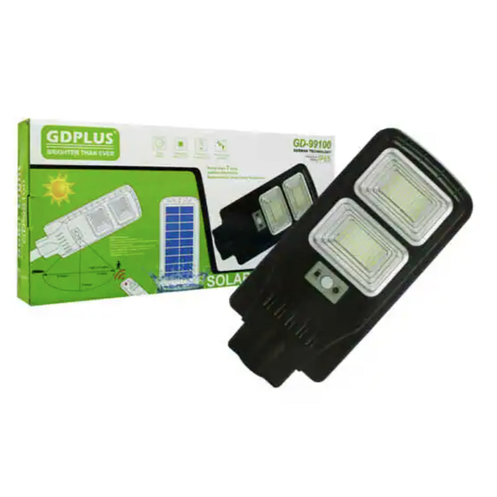 Luminaria Suburbana Alumbrado Publico Solar 100W con Sensor Movimiento GD-99100 - Imagen 2