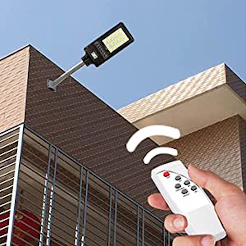 Luminaria Suburbana Alumbrado Publico Solar 100W con Sensor Movimiento GD-99100 - Imagen 10