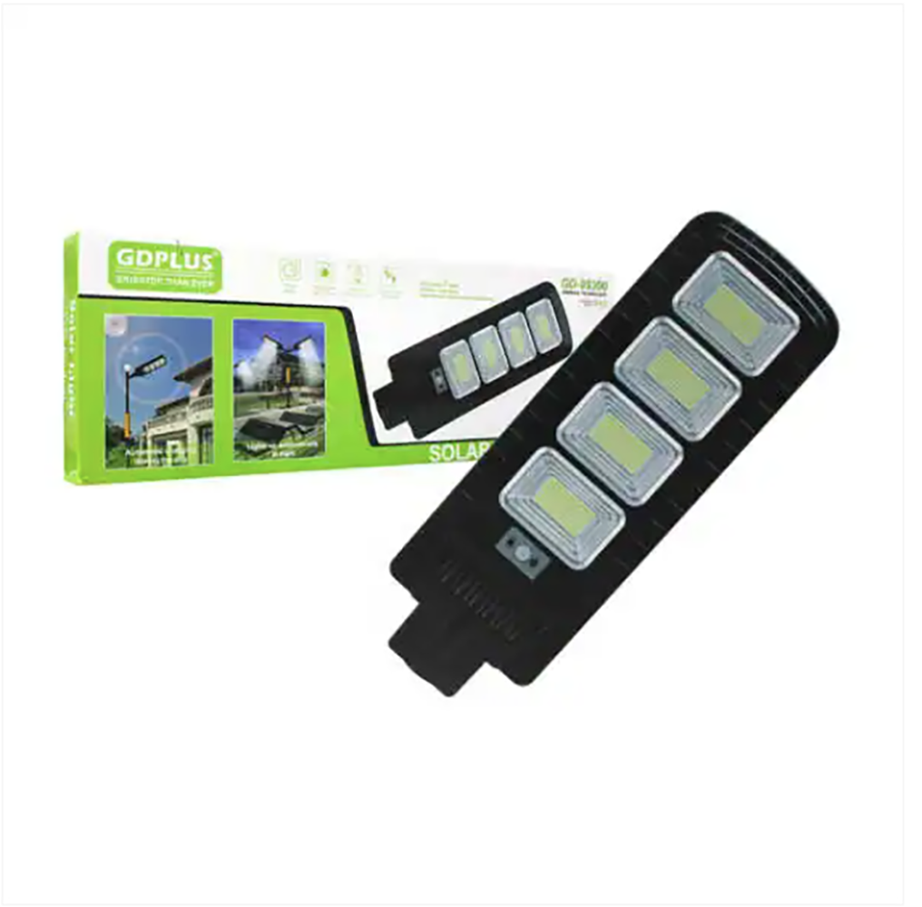 Luminaria Suburbana Alumbrado Publico Solar 300W con Sensor Movimiento GD-99300 - Imagen 2