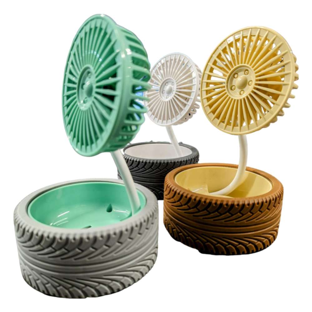 Mini Ventilador eléctrico Neumatico 9.5cm Recargable FS103 - Imagen 3