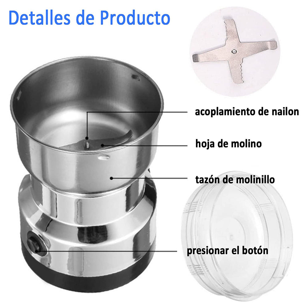 Molinillo de café y especias de acero inoxidable portatil 300ML COF-036 - Imagen 3