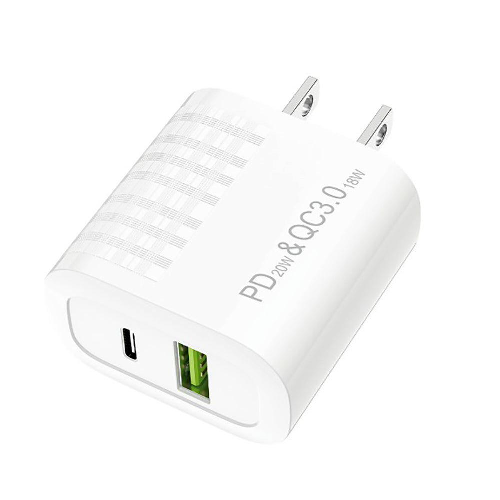 Cargador 40W Moreka AC106 Cubo Carga Rapída 2 Salidas USB y C