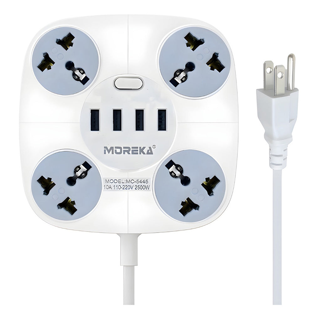Multicontacto Circular 4 Conexiones 4 Puertos Usb Mc-5445 - Imagen 1
