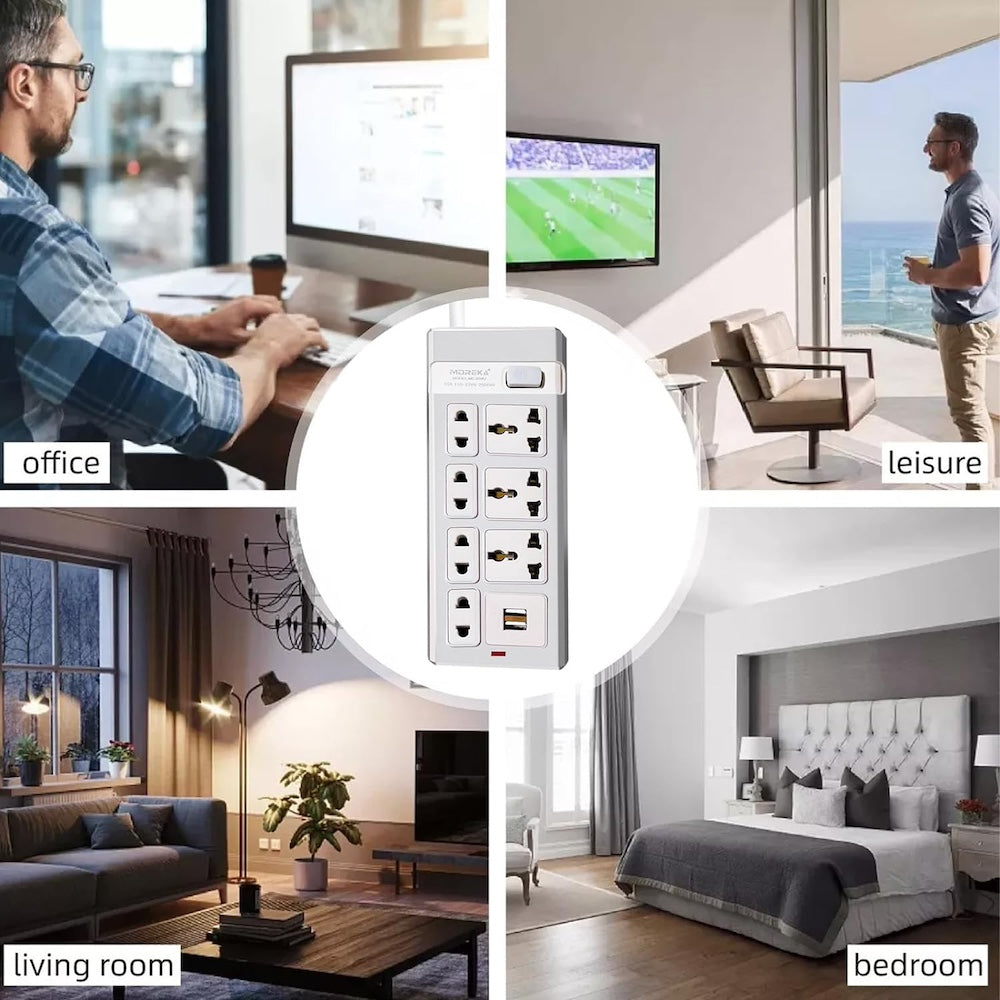 Multicontacto 7 Conexiones 2 Puertos Usb MC-004U - Imagen 5