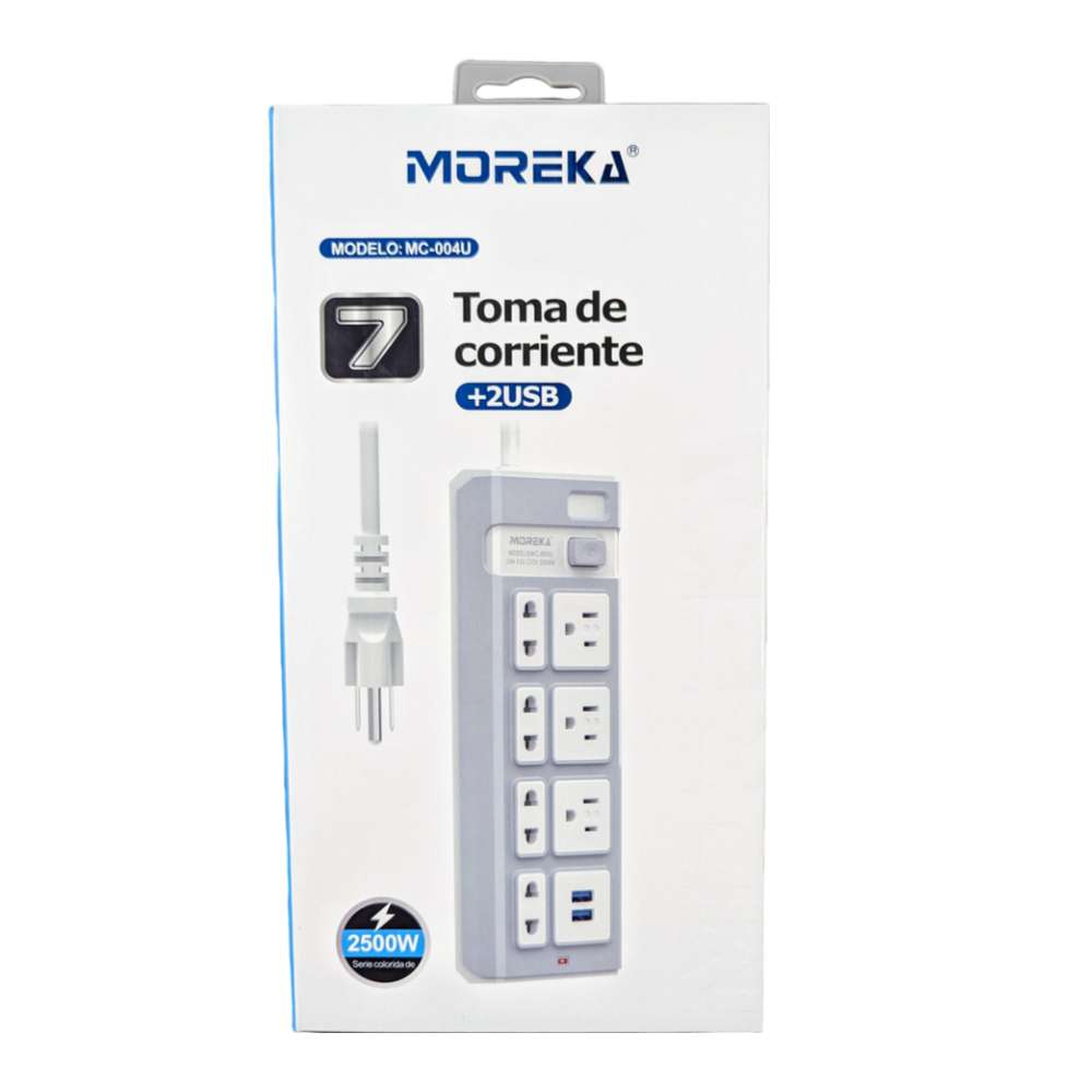 Multicontacto 7 Conexiones 2 Puertos Usb MC-004U - Imagen 8