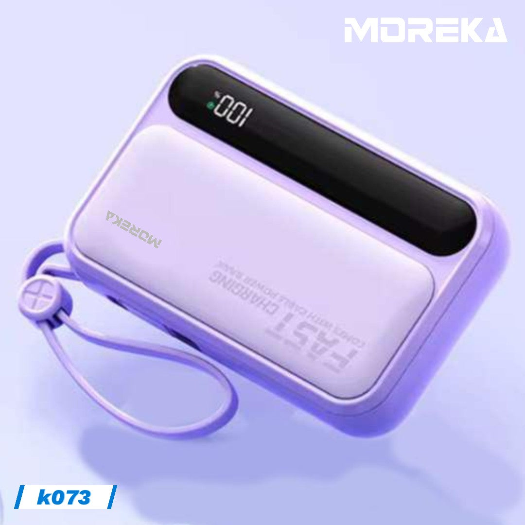Power Bank Moreka K073 10000 mAh 37W 2 entredas 4 salidas - Imagen 7