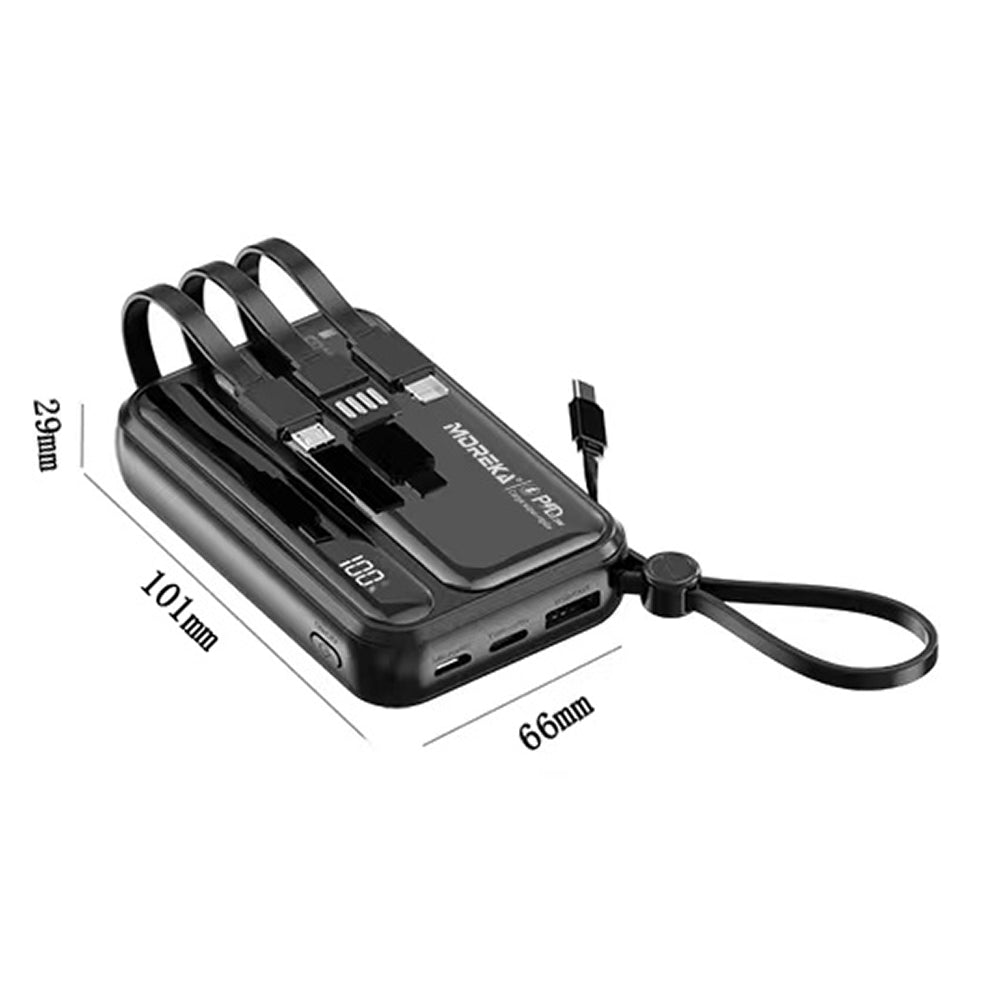 Power Bank Moreka K073 10000 mAh 37W 2 entredas 4 salidas - Imagen 10