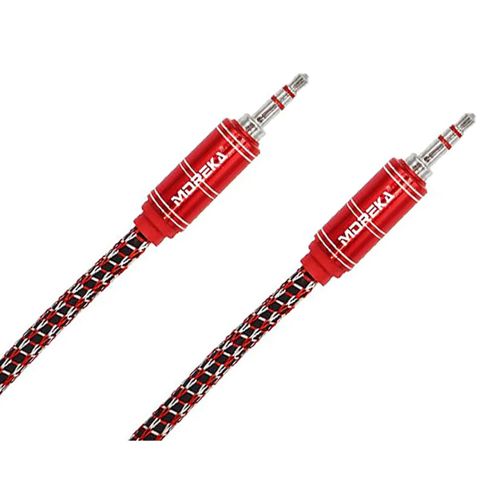 Cable De Audio, Moreka AU-03, Auxiliar 3.5, 1500mm, Reforzado - Imagen 1