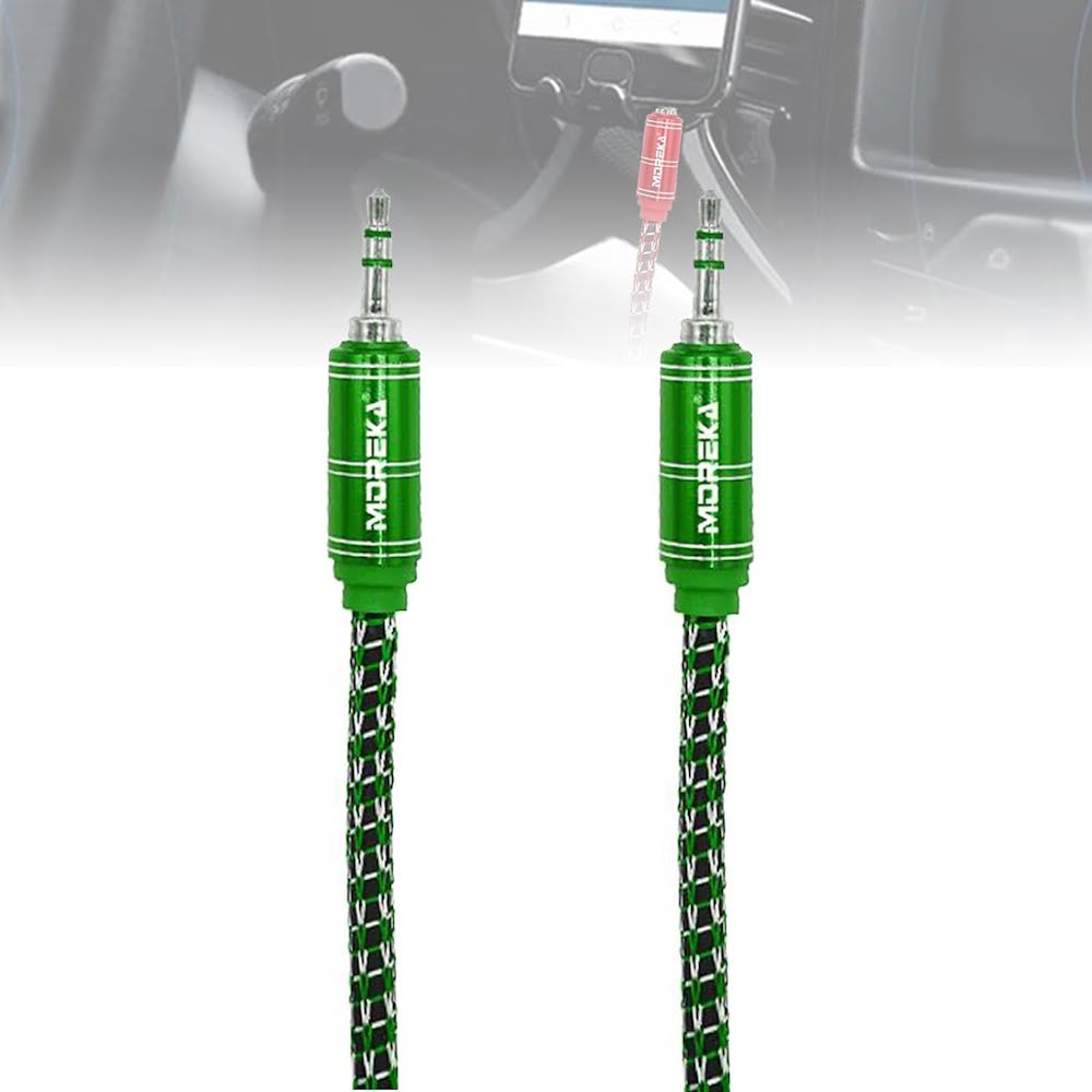 Cable De Audio, Moreka AU-03, Auxiliar 3.5, 1500mm, Reforzado - Imagen 11