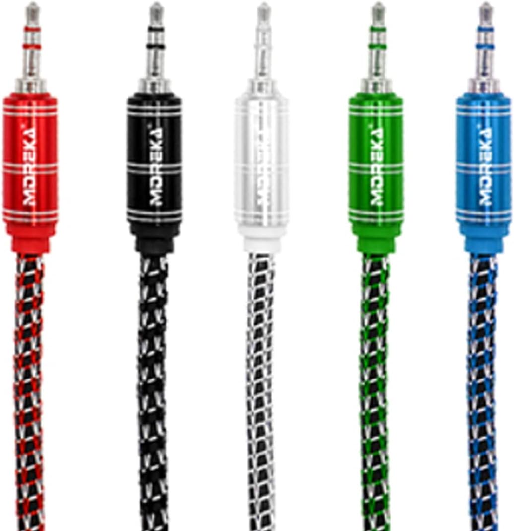 Cable De Audio, Moreka AU-03, Auxiliar 3.5, 1500mm, Reforzado - Imagen 8