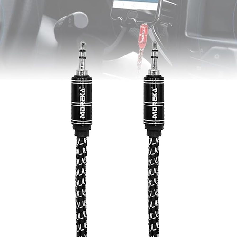 Cable De Audio, Moreka AU-03, Auxiliar 3.5, 1500mm, Reforzado - Imagen 10