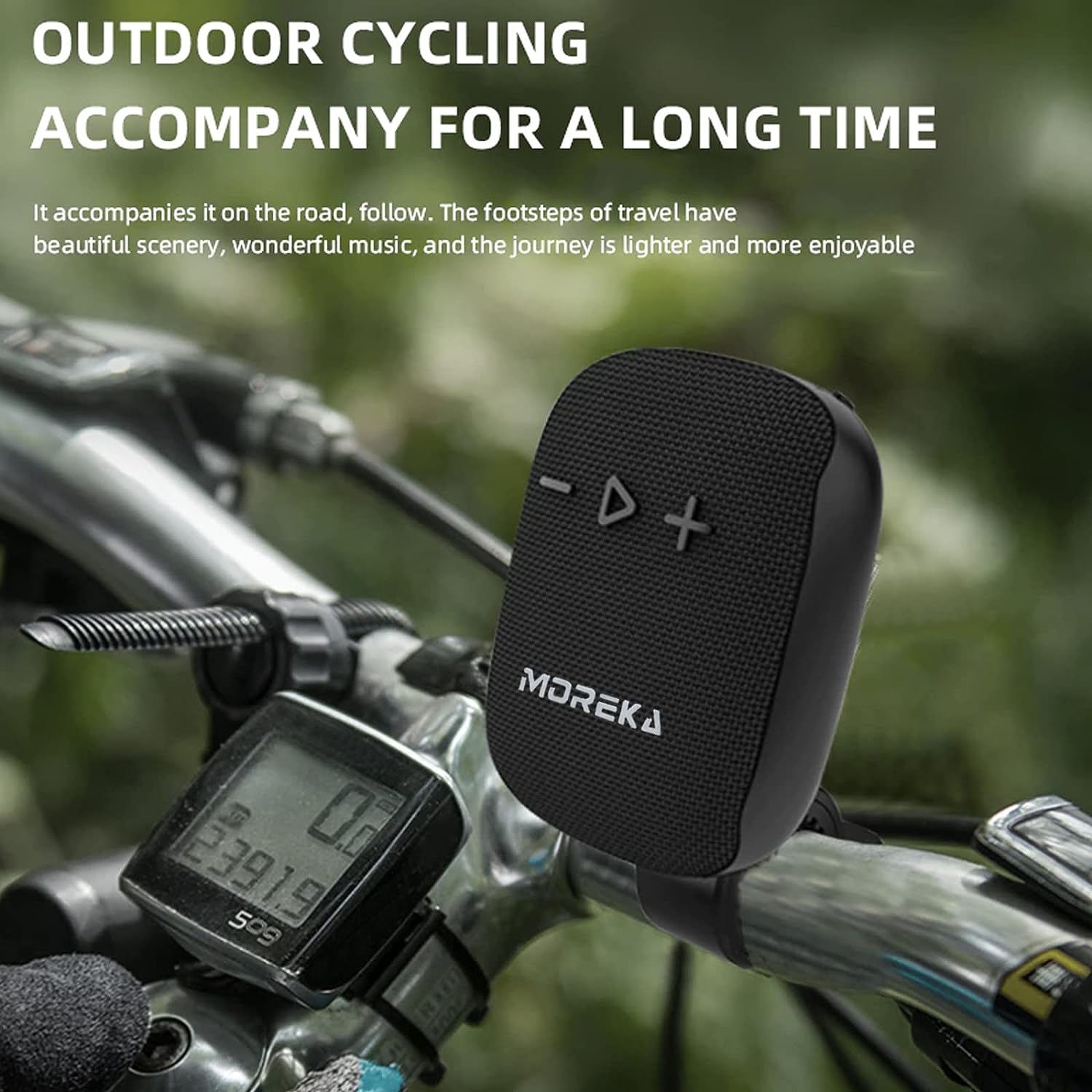 Bocina Moto Bluetooth Moreka W3S TF Card Radio FM Resistente al agua - Imagen 4