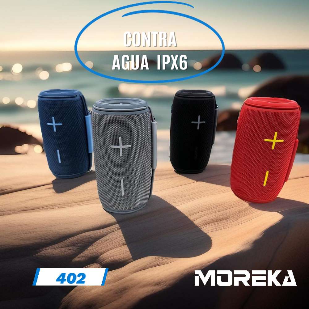 Bocina Moreka 402 16W, Bluetooth, TF Card, Radio FM, USB Contra Agua IPX6 - Imagen 3