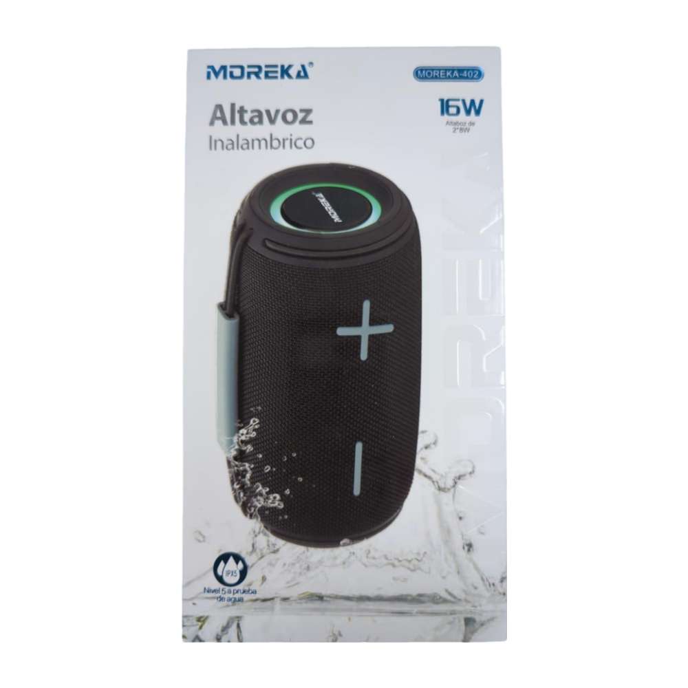 Bocina Moreka 402 16W, Bluetooth, TF Card, Radio FM, USB Contra Agua IPX6 - Imagen 10
