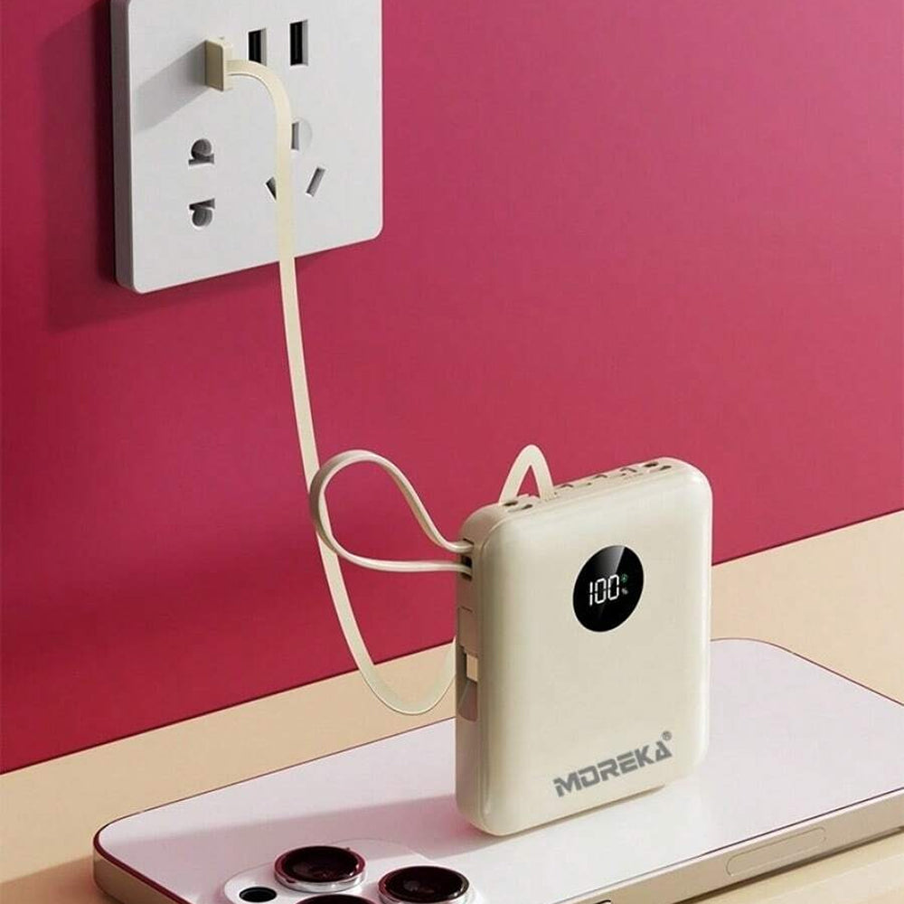 Power Bank Moreka K072 10000 mAh 37W 2 entredas 4 salidas - Imagen 6
