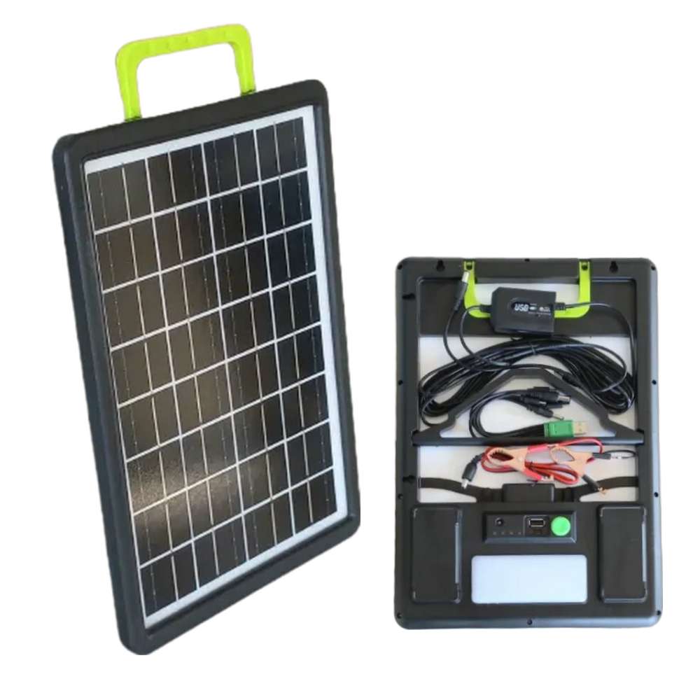 Panel Solar y bateria Moreka MOR-120S 20W 3000 mAh Para Exteriores - Imagen 1