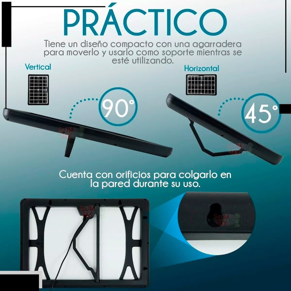 Panel Solar y bateria Moreka MOR-120S 20W 3000 mAh Para Exteriores - Imagen 4