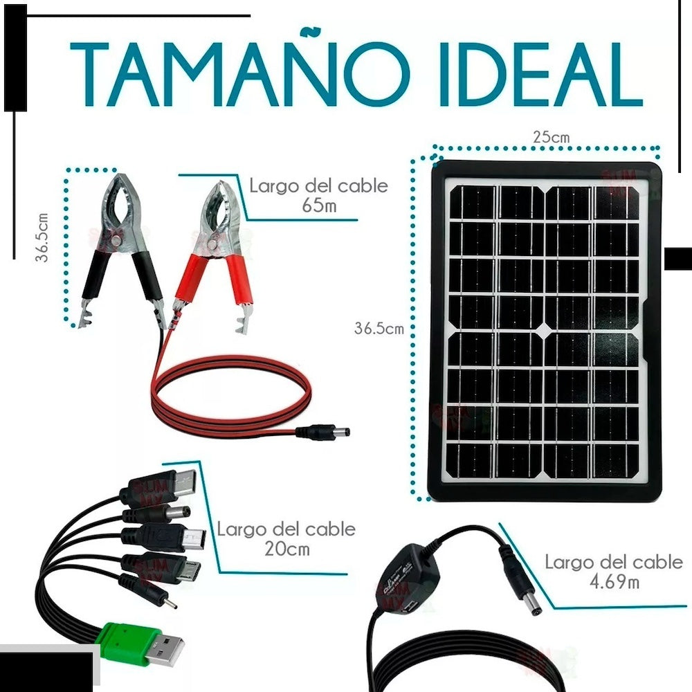 Panel Solar y bateria Moreka MOR-120S 20W 3000 mAh Para Exteriores - Imagen 5