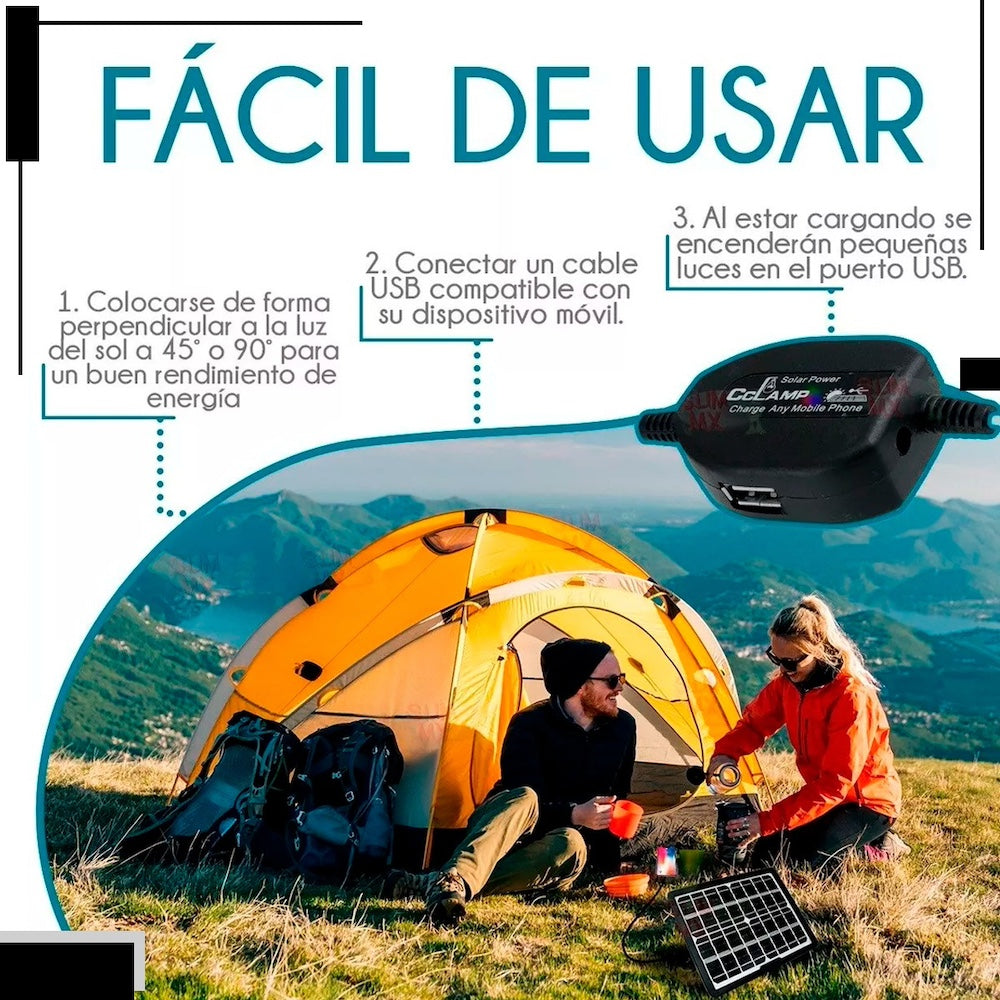 Panel Solar y bateria Moreka MOR-120S 20W 3000 mAh Para Exteriores - Imagen 6
