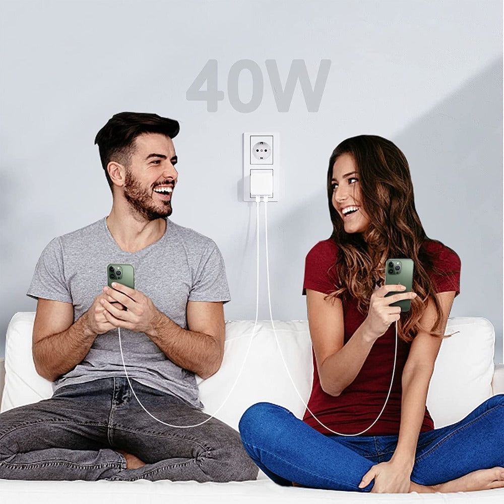Cargador 40W Moreka CC21 Cubo Carga Rapída Doble USB - Imagen 8