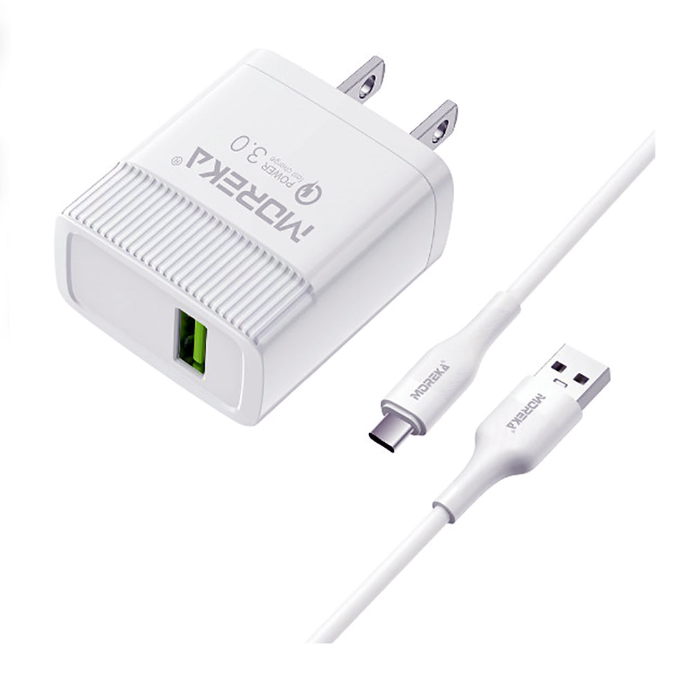 Cargador Tipo C Moreka MR0926 18W Incluye Cable tipo C - Imagen 2