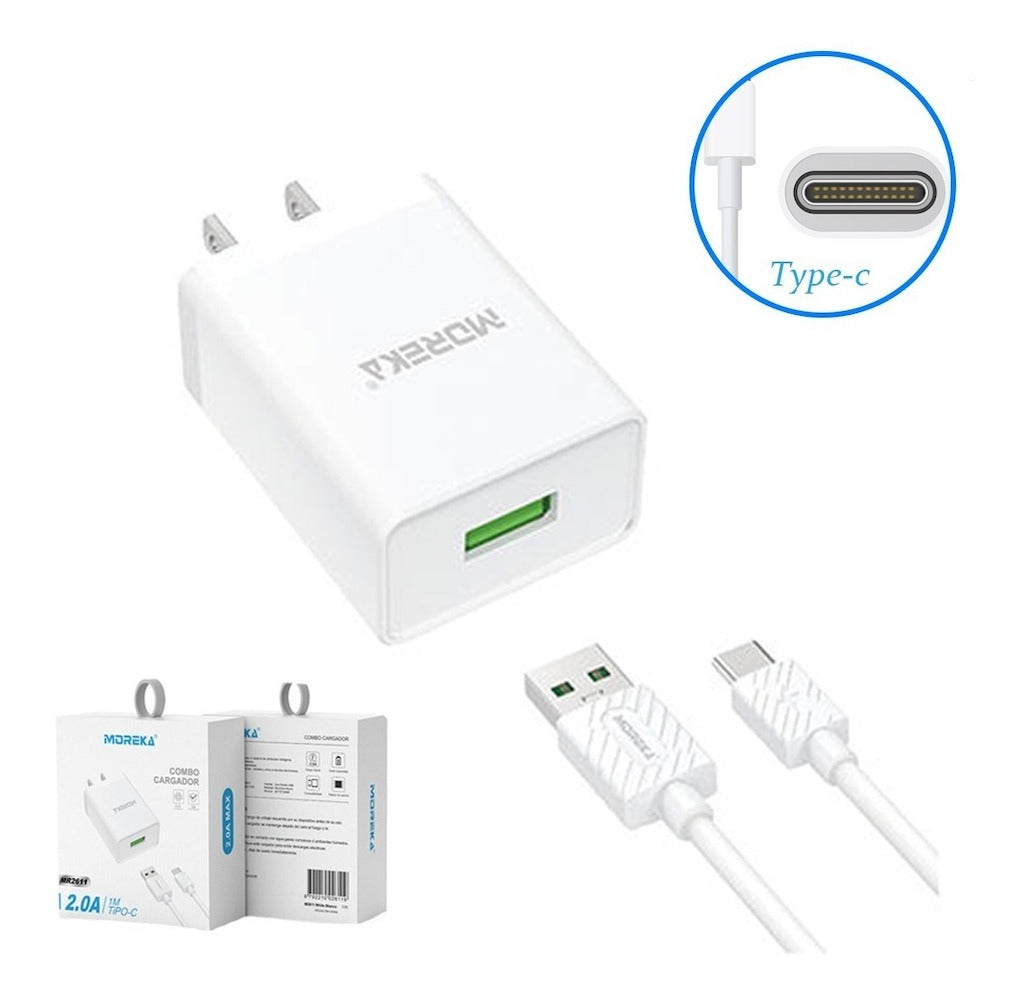 Cargador Moreka MR2611 2.0A Usb Cable Tipo C - Imagen 6