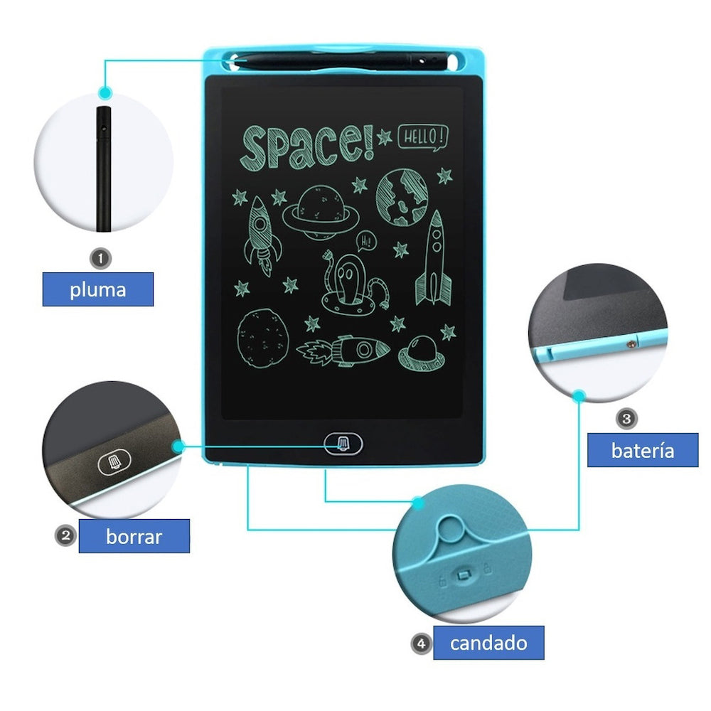 Pizarras Mágicas Lcd Para Niños De 8.5 Pulgadas Tableta ZP 03 - Imagen 9
