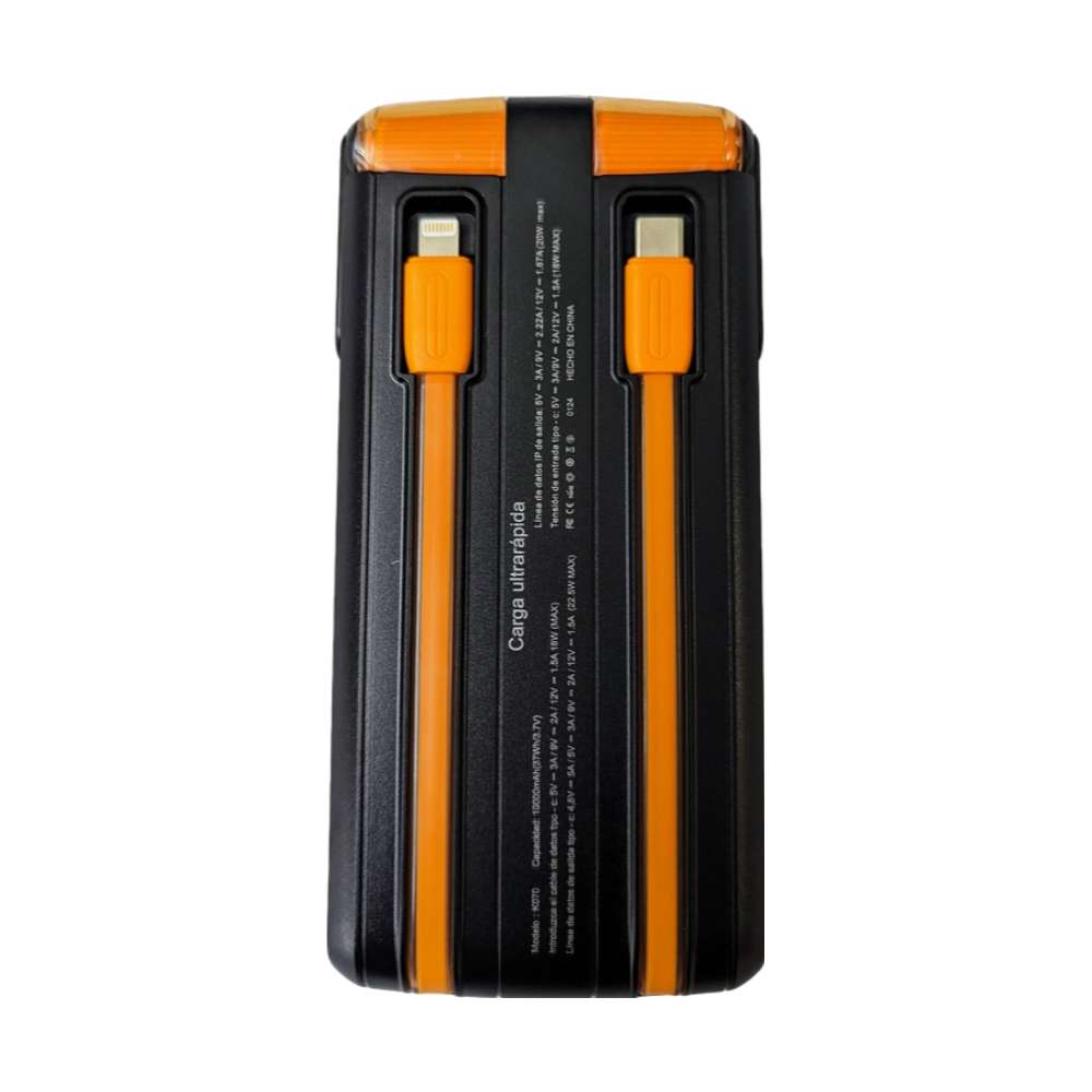 Power Bank Moreka K070 10000 mAh 22.5W Tipo C IP V8 - Imagen 3
