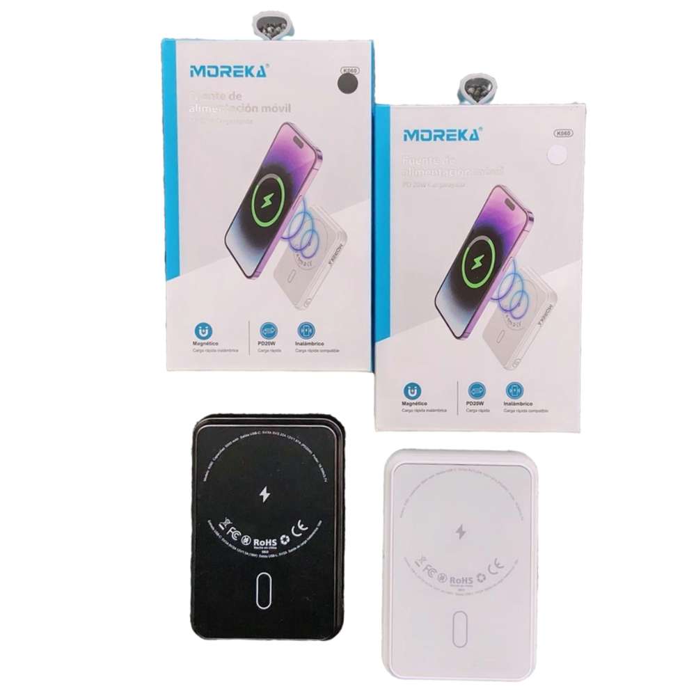 Powerbank Moreka K060 5000 mAh Carga Rápida 20W inalámbrica - Imagen 9
