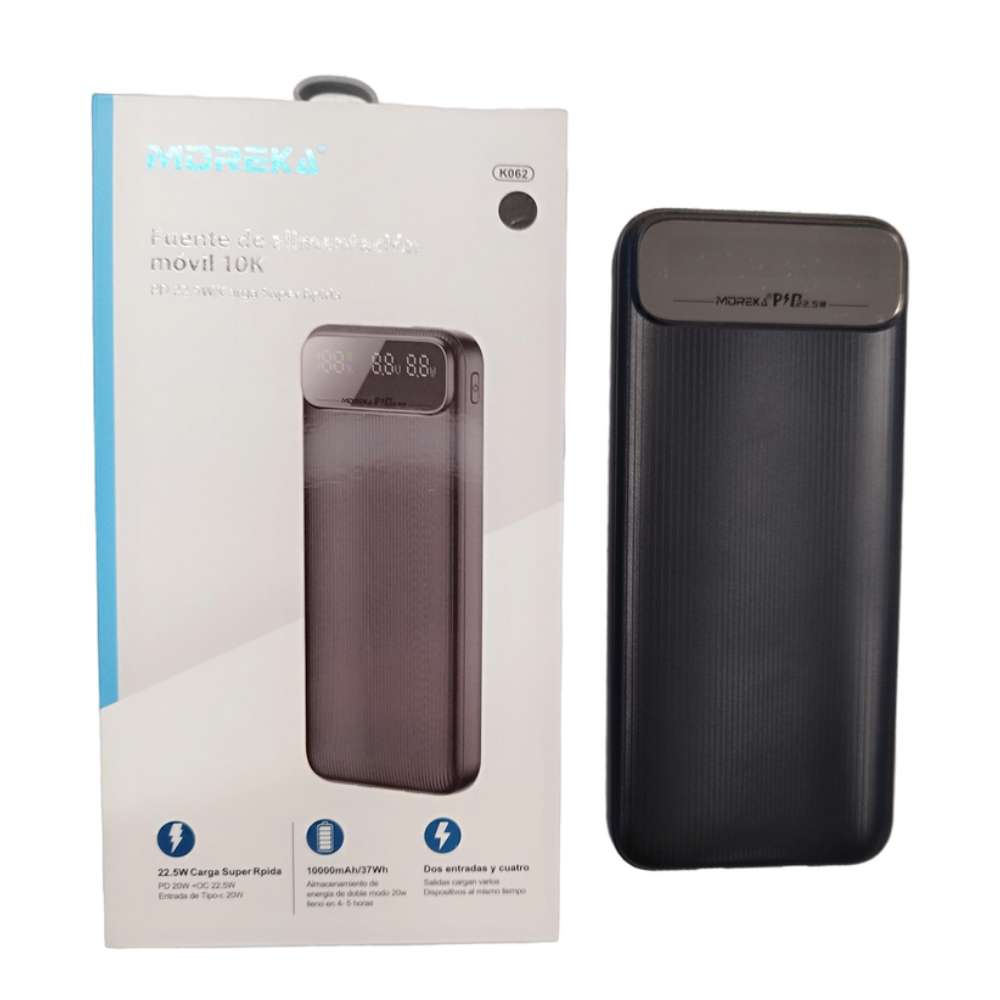 Powerbank Moreka K062 10000 mAh Tipo C IP Carga Rápida 22.5W - Imagen 11