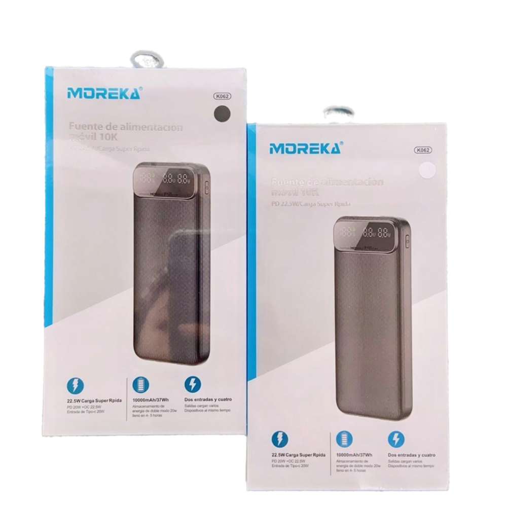 Powerbank Moreka K062 10000 mAh Tipo C IP Carga Rápida 22.5W - Imagen 8